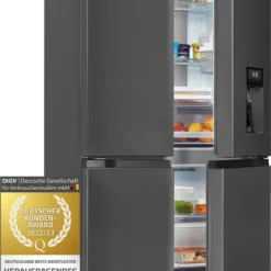 Exquisit Multi Door MD430-100-WS-200E Inoxlook-az | 432 L Nutzinhalt | Inoxlook-az