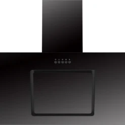 Respekta Dunstabzugshaube Schräghaube Wandhaube Esse Kopffrei 90 Cm Schwarz LED