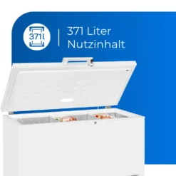 Exquisit Gefriertruhe GT400-HE-040E Weiss | 371 L Nutzinhalt | Weiß 11 Exquisit Gefriertruhe GT400-HE-040E Weiss | 371 L Nutzinhalt | Weiß -Angebote Herd Liebe Store a8b742c38c6894bc909a7d6f4b031570