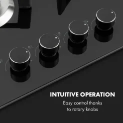 Klarstein Trifecta 4 Gaskochfeld ,4-flammig ,autark ,60 Cm ,Einbau ,Triangle-Brenner ,Erdgas/Propangas ,Sicherheitsventile ,automatische Abschaltung ,Gusseisen ,Glaskeramik Ø 6 Mm ,schwarz -Angebote Herd Liebe Store a8be0ef4f4e50413e1636405f0a7a6a5