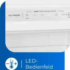 Exquisit Gefrierschrank GS231-NF-H-040D Weiss | 161 L Nutzinhalt | NoFrost | Umluftkühlung | LED-Anzeige | Wechselbarer Türanschlag -Angebote Herd Liebe Store a8d5814e72e4c3e9565688618d677a8d
