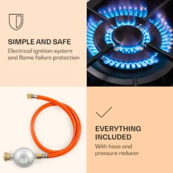 Klarstein Alchemist 3 Gaskochfeld , 6,2 KW , 3-flammig Aluminium-Brenner , Glaskeramik , Elektrische Zündung , Inkl. Schlauch Und Druckminderer 10 Klarstein Alchemist 3 Gaskochfeld , 6,2 KW , 3-flammig Aluminium-Brenner , Glaskeramik , Elektrische Zündung , Inkl. Schlauch Und Druckminderer -Angebote Herd Liebe Store a9c52d6d5531c41eabd26547e0b5ba36