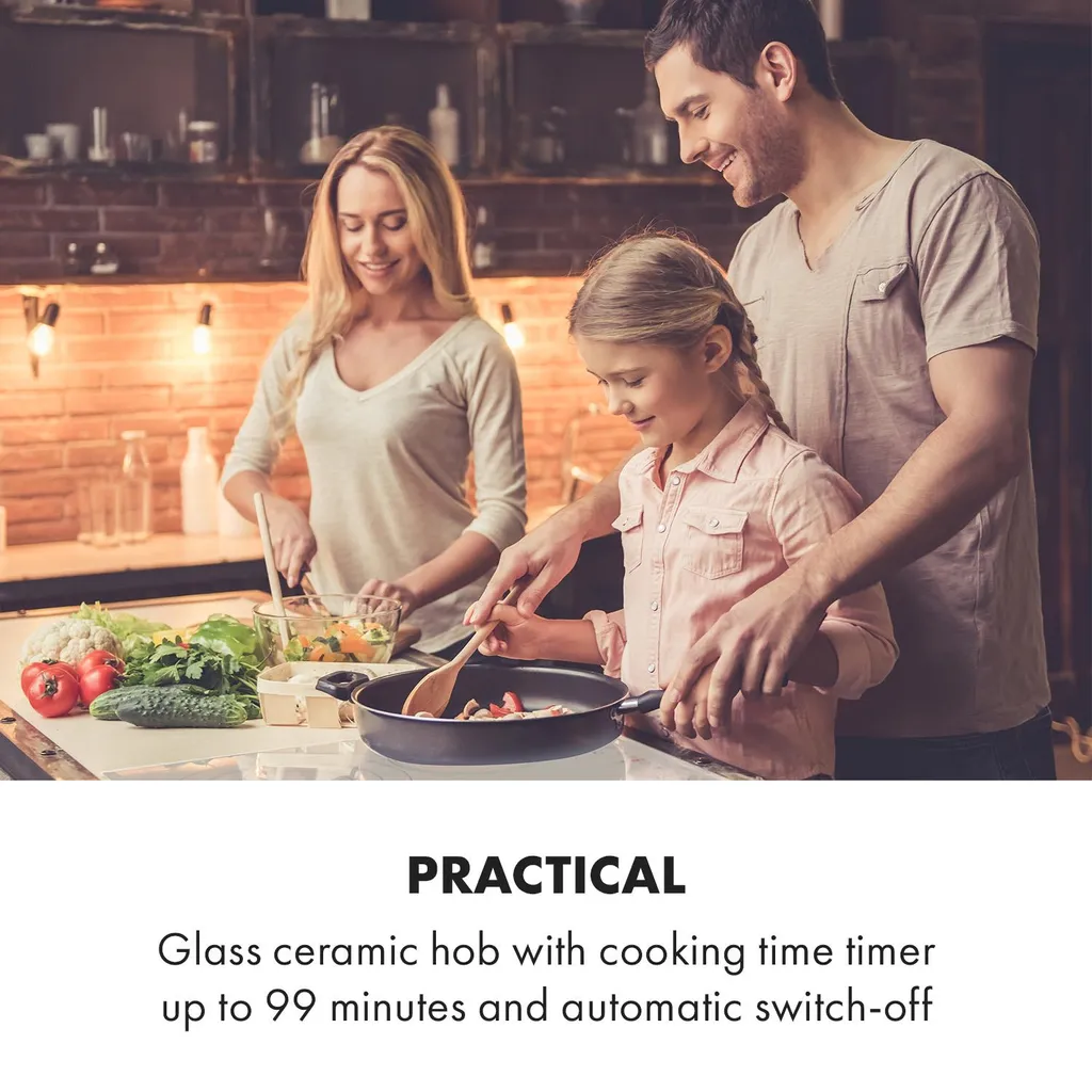 Klarstein Virtuosa 4 Glaskeramik-Kochfeld , Autark , 59 Cm , 4 Zonen: 6500 Watt , Zweifach-Zone , 4 Kochzonen , 9 Stufen , Timer , Rahmenlos , Timer , Kindersicherung , Weiß 4 Klarstein Virtuosa 4 Glaskeramik-Kochfeld , Autark , 59 Cm , 4 Zonen: 6500 Watt , Zweifach-Zone , 4 Kochzonen , 9 Stufen , Timer , Rahmenlos , Timer , Kindersicherung , Weiß - Image 2