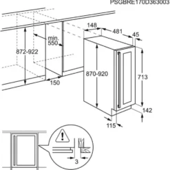 AEG Unterbau/Einbau Weinkühlschrank Schmal Für 7 Flaschen 136kWh SWB6150DG 7 AEG Unterbau/Einbau Weinkühlschrank Schmal Für 7 Flaschen 136kWh SWB6150DG -Angebote Herd Liebe Store abc77c61e9e2d280398300678ef75ec7