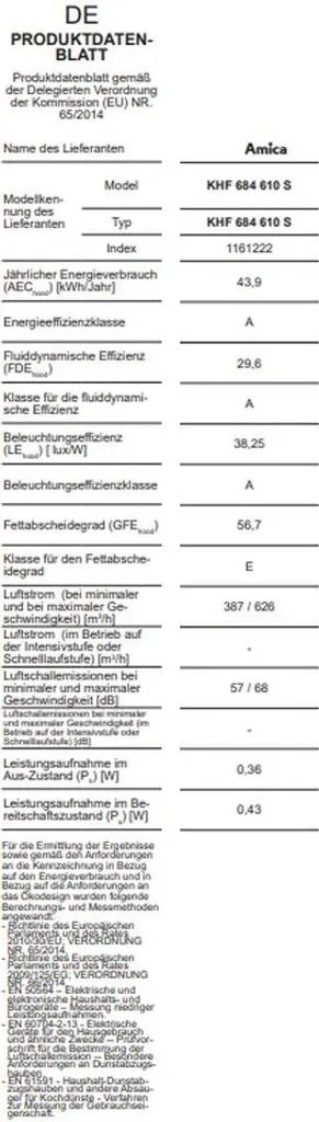 Amica KHF 684 610 S Kopffreihauben - Schwarz 6 Amica KHF 684 610 S Kopffreihauben - Schwarz - Image 4