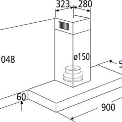 PKM Dunstabzugshaube Wandhaube Wandesse 8090GZ Touch Control Edelstahl 90cm -Angebote Herd Liebe Store adefe45609ae86edcfc2fe01dff915ee