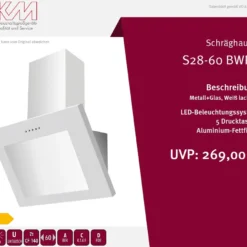 PKM Dunstabzugshaube Schräghaube Wandhaube Wandesse S28-60 BWPY 60cm Weiß 15 PKM Dunstabzugshaube Schräghaube Wandhaube Wandesse S28-60 BWPY 60cm Weiß -Angebote Herd Liebe Store aec1c0ed216ca04451cd277df54f51c3