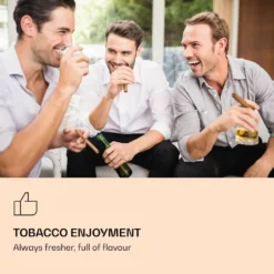 Klarstein Zigarren Humidor Befeuchter - Thermoelektrischer Humidor Schrank Mit Glastür - Mit Einschüben Aus Zedernholz - Hygrometer - LED-Innenbeleuchtung - 37 Liter - Silber Humidor Zigarre Elektrisch Humidor Schrank Luftbefeuchter Humidor Zigarren -Angebote Herd Liebe Store af079e718633955f70fd586fe5d255c5