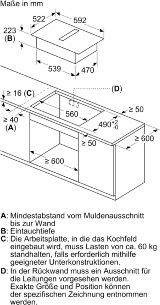Neff Kochfeld T46CB4AX2 N50 B Mit Dunstabzug 7 Neff Kochfeld T46CB4AX2 N50 B Mit Dunstabzug - Image 5