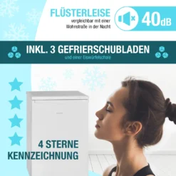 Bomann® Gefrierschrank, 85 Liter Nutzinhalt, Gefrierschrank Klein Mit 3 Gefrierschubladen U. Eiswürfelschale, Mini Fridge Mit Stufenloser Temperaturreglung, Türanschlag Wechselbar - GS 2186.1, Weiß 12 Bomann® Gefrierschrank, 85 Liter Nutzinhalt, Gefrierschrank Klein Mit 3 Gefrierschubladen U. Eiswürfelschale, Mini Fridge Mit Stufenloser Temperaturreglung, Türanschlag Wechselbar - GS 2186.1, Weiß -Angebote Herd Liebe Store b0cd05dcd0ee57e7349248a1ea4cb8e9