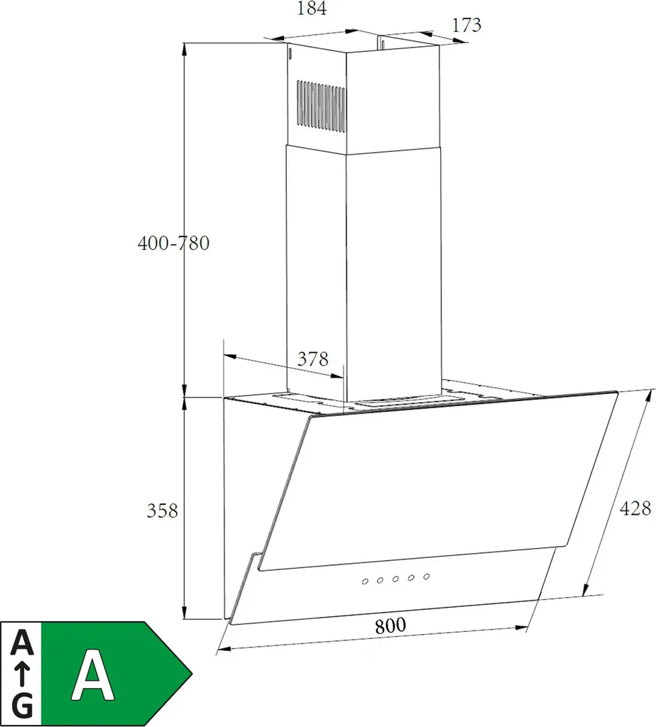 Amica KHF 684 610 S Kopffreihauben - Schwarz 8 Amica KHF 684 610 S Kopffreihauben - Schwarz - Image 6