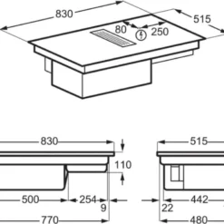 AEG - CCE84751CB - Einbau-Induktions-Kochfeld Mit Integriertem Dunsabzug - Umluft -Angebote Herd Liebe Store b4fa0b8d86fca6fd9474cebac21668b7