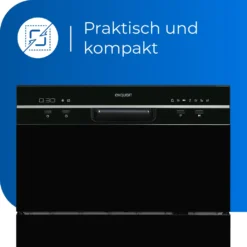 Exquisit Geschirrspüler GSP206-030F SchwarzPV | Tischgeschirrspüler | 6 Maßgedecke | Schwarz -Angebote Herd Liebe Store b7ec67e16cba0c3ef02b2321f8becf01