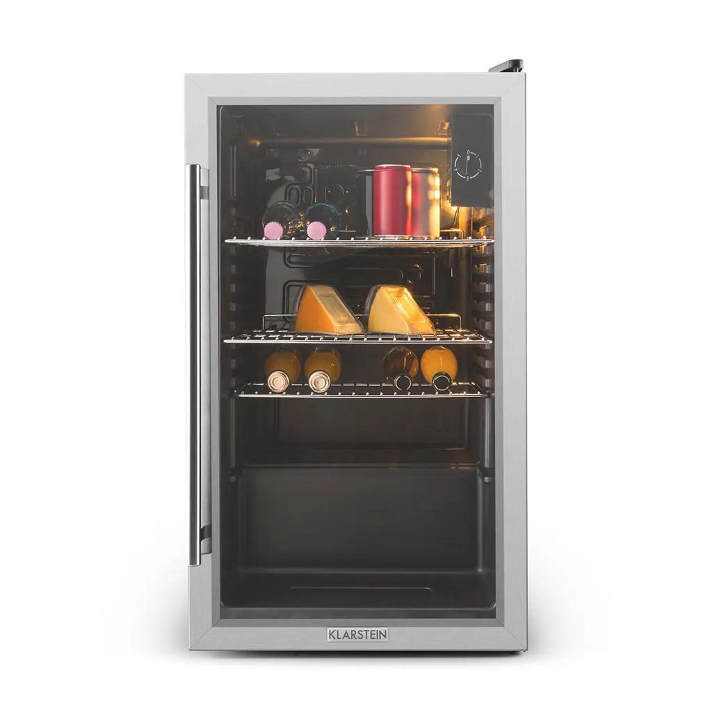 Klarstein Beersafe XXL - Black Edition Getränke-Kühlschrank Mit 80 Liter, Metallgehäuse Mit Doppelt Isolierter Glastür, 5-10 Grad, Niedrige Betriebsgeräusche, Schwarz-silber 4 Klarstein Beersafe XXL - Black Edition Getränke-Kühlschrank Mit 80 Liter, Metallgehäuse Mit Doppelt Isolierter Glastür, 5-10 Grad, Niedrige Betriebsgeräusche, Schwarz-silber - Image 2