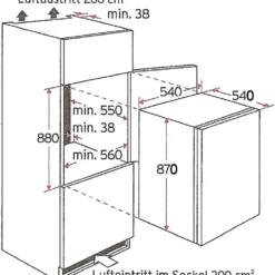PKM Einbau Kühlschrank Mit 4**** Gefrierfach KS 120.4 F EB 118 Liter 87 Cm -Angebote Herd Liebe Store b8f2ab5790b1c08826cea92cb835a83e
