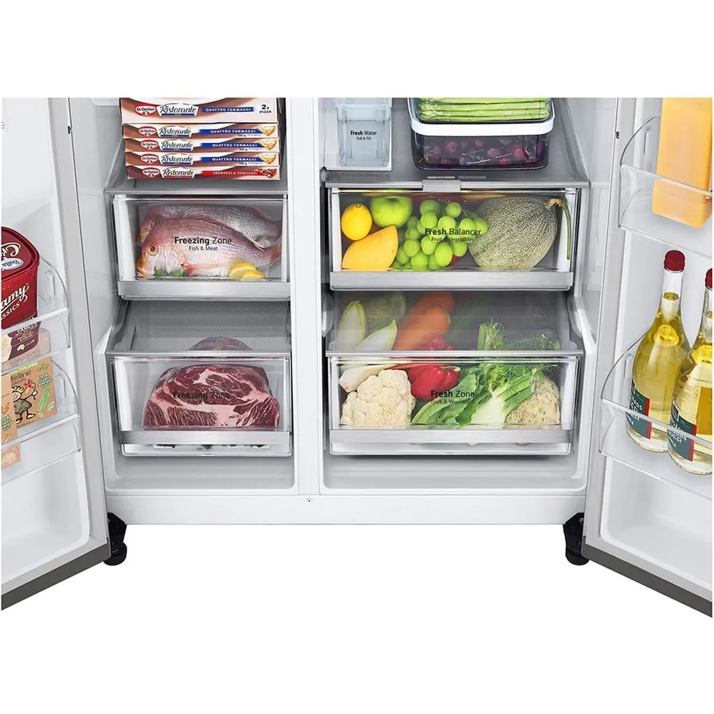 LG GSLV91MBAD Amerikanischer Side-by-Side Mit Wasser- Und Eisspender - No Frost Total No Frost - Multi Airflow System - 635 Liter, Edelstahl 5 LG GSLV91MBAD Amerikanischer Side-by-Side Mit Wasser- Und Eisspender - No Frost Total No Frost - Multi Airflow System - 635 Liter, Edelstahl - Image 3