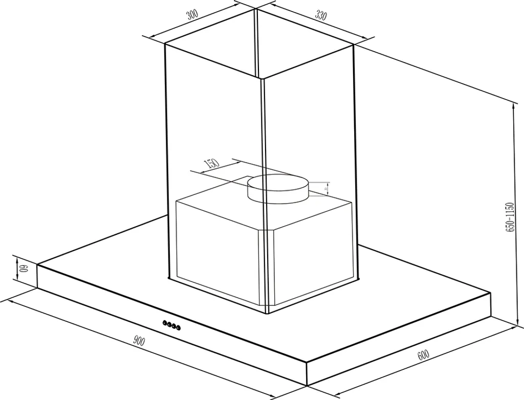 PKM Dunstabzugshaube Inselhaube Edelstahl Deckenhaube 8099IS Z 90 Cm EEK: A 9 PKM Dunstabzugshaube Inselhaube Edelstahl Deckenhaube 8099IS Z 90 Cm EEK: A - Image 7