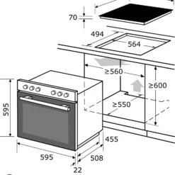 Exquisit EHE 156-2.1-Set Einbau-Herd Glaskeramikkochfeld | Ober-/Unterhitze | Grill | Inox -Angebote Herd Liebe Store bb05c94b1fa58dbd5add7aebe5c26d6e