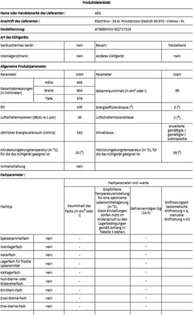 AEG - ATS68EXNW - Gefrierschrank - NoFrost - Weiß 7 AEG - ATS68EXNW - Gefrierschrank - NoFrost - Weiß - Image 5