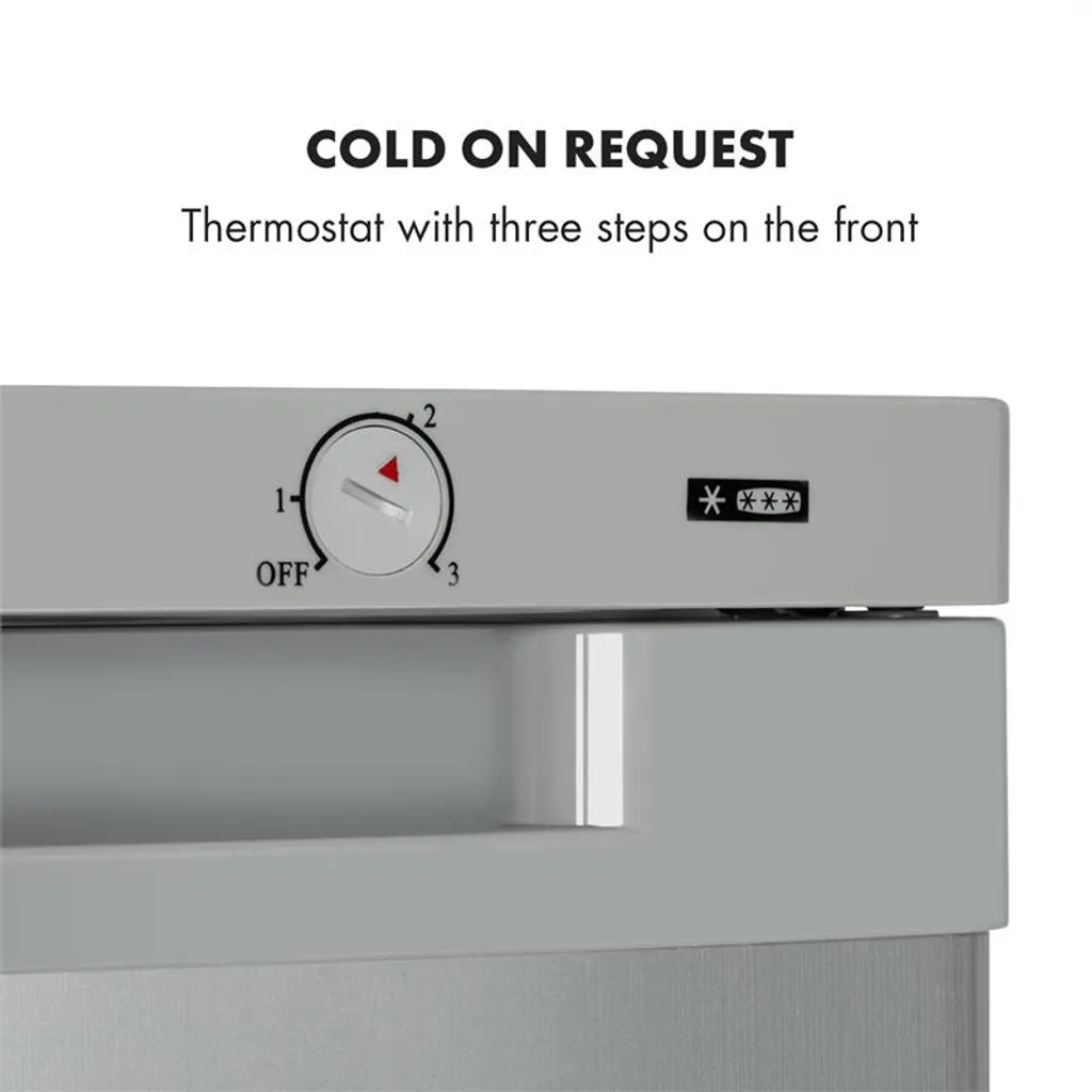 Klarstein Garfield XXL Gefrierschrank , , 81 Liter Gesamtvolumen , 3 Durchsichtige Boxen , Thermostat Mit 3 Stufen , Höhenausgleichende Füße , 39 DB , Silber 8 Klarstein Garfield XXL Gefrierschrank , , 81 Liter Gesamtvolumen , 3 Durchsichtige Boxen , Thermostat Mit 3 Stufen , Höhenausgleichende Füße , 39 DB , Silber - Image 6
