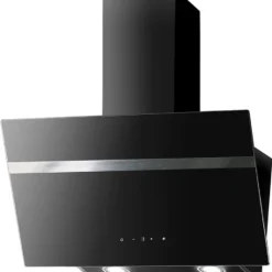 PKM Dunstabzugshaube Wandhaube Mit Randabsaugung S20-90 ABTY Schwarz 90cm