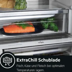 AEG RKB738E5MB Freistehender Kühlschrank / 1860 Mm / / 380 L / CustomFlex - Flexibles Türablagesystem / Null-Grad-Schublade / Farbe: Black Stainless Steel, Seiten Dunklegrau -Angebote Herd Liebe Store c05c9f919a7ac10f75592981780622bf