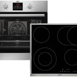 AEG BES331 Set Backofen BES33101ZM + Glaskeramikkochfeld HK634060XB