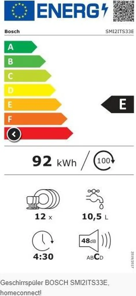 Bosch SMI2ITS33E Integrierter Geschirrspüler 10 Bosch SMI2ITS33E Integrierter Geschirrspüler - Image 8
