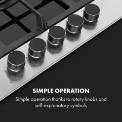 Klarstein Alchemist 5 Zonen Gaskochfeld , 5-flammig , Autark , 68 Cm , Einbau , Aluminium-Brenner , Stark-Brenner , Erdgas/Butangas , Edelstahl , Automatische Abschaltung , Topfträger Aus Gusseisen , Glaskeramik , Inkl. Schlauch Und Druckminderer , Schwarz -Angebote Herd Liebe Store c2d5b3a7f5ce368052e7e2c3254dec1c