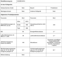 Siemens KG39EAWCA IQ500 Freistehende Kühl-Gefrier-Kombination / C / 149 KWh/Jahr / 343 L / HyperFresh Frischesystem / LED-Innenbeleuchtung / BigBox / SuperCooling 29 Siemens KG39EAWCA IQ500 Freistehende Kühl-Gefrier-Kombination / C / 149 KWh/Jahr / 343 L / HyperFresh Frischesystem / LED-Innenbeleuchtung / BigBox / SuperCooling -Angebote Herd Liebe Store c3265872de0207a091304e83672094a6
