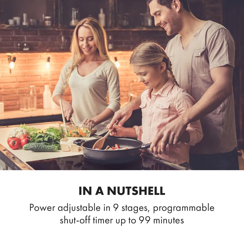 Klarstein Induktions-Kochfeld Einbaukochfeld Autark 60cm - 3 Zonen 5800 Watt 9 Leistungsstufen Paella Zone Timer Glaskeramik - Schwarz Einbau Glaskeramikkochfeld 3 Kochfelder Platten Elektro Einbaukochfeld Induktion Kochfeld Induktion 4 Klarstein Induktions-Kochfeld Einbaukochfeld Autark 60cm - 3 Zonen 5800 Watt 9 Leistungsstufen Paella Zone Timer Glaskeramik - Schwarz Einbau Glaskeramikkochfeld 3 Kochfelder Platten Elektro Einbaukochfeld Induktion Kochfeld Induktion - Image 2