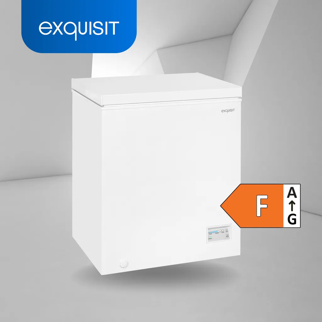 Exquisit Gefriertruhe GT150-E-040F Weiss | Standgerät | 142 L Volumen | Weiß 4 Exquisit Gefriertruhe GT150-E-040F Weiss | Standgerät | 142 L Volumen | Weiß - Image 2