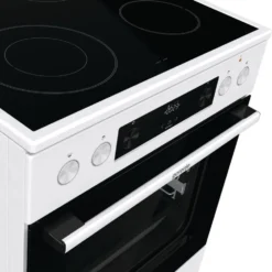 Gorenje GECS6C 70 WPA Elektro-Standherd - Glaskeramik-Kochfeld - 71 Liter - ExtraSteam - GentleClose - AirFry - Versenkbare Knebel - AquaClean - PerfectGrill - Teleskopauszüge - Weiß -Angebote Herd Liebe Store c5741d1f50c16969206cf98931129345