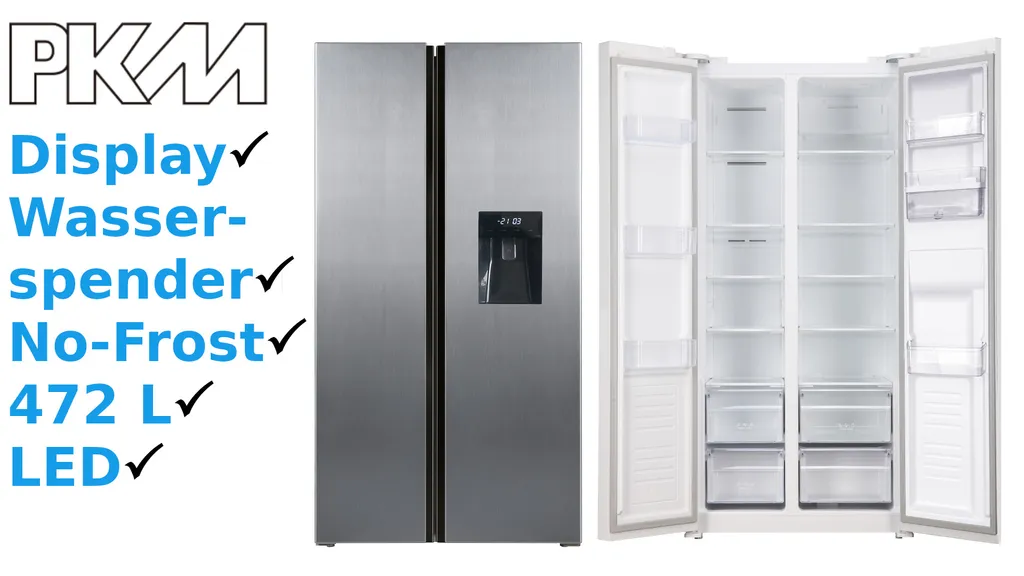 PKM Side By Side Kühl-Gefrierkombination Inkl. Wasserspender SBS472.4 NFWDIX 10 PKM Side By Side Kühl-Gefrierkombination Inkl. Wasserspender SBS472.4 NFWDIX - Image 8