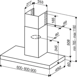Best ITALY Dunstabzugshaube Kaminhaube Edelstahl BETA 60cm 255m³/h BEIB60INL -Angebote Herd Liebe Store c67b18e57dd040b6510f620157304712