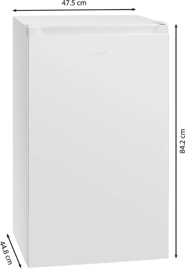 Bomann Kühlschrank Mit Gefrierfach KS 7247; 82 Liter, LED Innenraumbeleuchtung; 3 Sterne-Kennzeichnung; 85 Cm Höhe; 45 Cm Tief; Weiß 5 Bomann Kühlschrank Mit Gefrierfach KS 7247; 82 Liter, LED Innenraumbeleuchtung; 3 Sterne-Kennzeichnung; 85 Cm Höhe; 45 Cm Tief; Weiß - Image 3