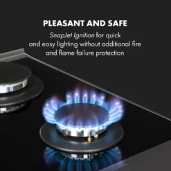 Klarstein Alchemist 5 Zonen Gaskochfeld , 5-flammig , Autark , 68 Cm , Einbau , Aluminium-Brenner , Stark-Brenner , Erdgas/Butangas , Edelstahl , Automatische Abschaltung , Topfträger Aus Gusseisen , Glaskeramik , Inkl. Schlauch Und Druckminderer , Schwarz -Angebote Herd Liebe Store c7bf1c7b479bb7374470cc690bdef096