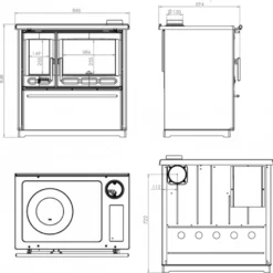 EEK A+ Küchenofen Holzherd Plamen 850 Schwarz, Linke Version - 8 KW Dauerbrandherd -Angebote Herd Liebe Store c7f7411ac75b0e9f7af898b84ce0a746