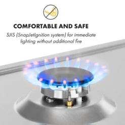 Klarstein Ignito Domino Gaskochfeld , 2-flammig , Autark , 30 Cm , Einbau , Sabaf-Brenner , Erdgas/Propangas , Sicherheitsventile , Automatische Abschaltung , Topfträger Aus Gusseisen , Edelstahl , Silber -Angebote Herd Liebe Store c845d1dd39f977875e731691da54398f