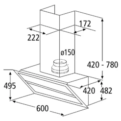 WOLKENSTEIN Dunstabzugshaube Schräghaube Mit Automatiköffnung 60cm W S4-60A++WTZ -Angebote Herd Liebe Store c88ade10f3a0908e4a29b2aa9a712a01