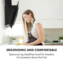 Klarstein Mirage 60 Dunstabzugshaube Kopffreihaube Wandabzugshaube , 60 Cm , Abluftleistung: 550 M³/h , ClearTouch Control: Seitlich Integrierte Touch-Steuerung , Eco Excellence: Energieeffizienzklasse A++ , Balanced Light Concept Mit 9 Verschiedenen RGB-Farben Als Ambientelicht , Kann Auf Umluftbetrieb Umgerüstet Werden , Zuschaltbare Beleuchtung , Schwarz -Angebote Herd Liebe Store c93fb300344fa67b0c14118e5dcba987