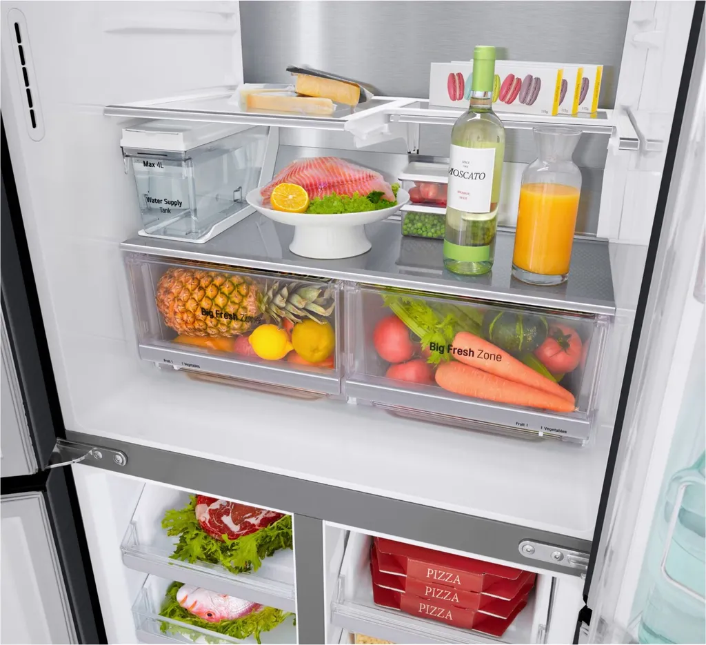 LG GMX844MCBF, Freistehend, Schwarz, French Door, LED, Berührung, LED 8 LG GMX844MCBF, Freistehend, Schwarz, French Door, LED, Berührung, LED - Image 6