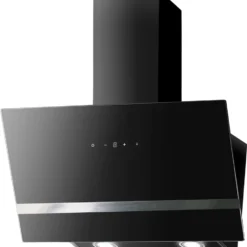 PKM Dunstabzugshaube Mit Randabsaugung Kopffreihaube S21-90 ABTY Schwarz 90 Cm