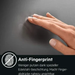 AEG RKB738E5MB Freistehender Kühlschrank / 1860 Mm / / 380 L / CustomFlex - Flexibles Türablagesystem / Null-Grad-Schublade / Farbe: Black Stainless Steel, Seiten Dunklegrau -Angebote Herd Liebe Store cb6649471cb2686e944d28be20ca30c8