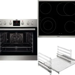 AEG - Kombi 3025 (EES33101ZM + HE604062XB) - Einbau-Herdset - Edelstahl