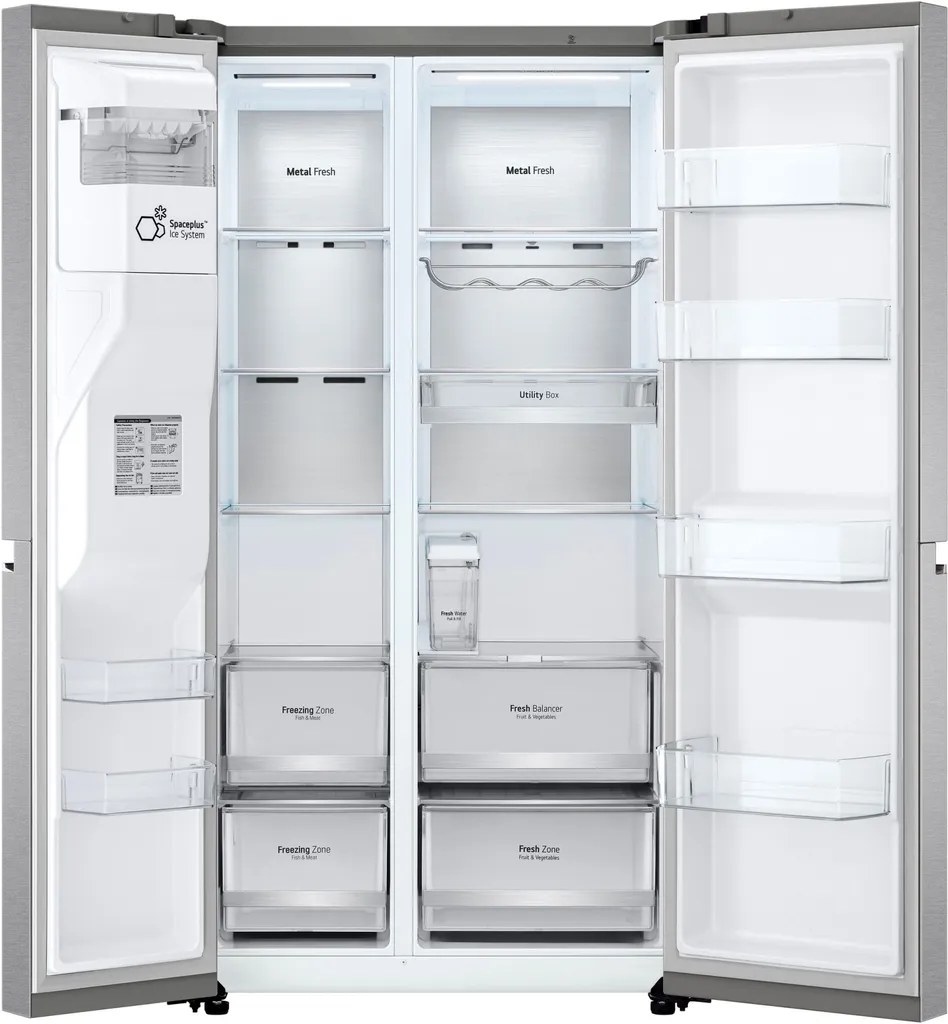 LG GSLV91MBAD Amerikanischer Side-by-Side Mit Wasser- Und Eisspender - No Frost Total No Frost - Multi Airflow System - 635 Liter, Edelstahl 13 LG GSLV91MBAD Amerikanischer Side-by-Side Mit Wasser- Und Eisspender - No Frost Total No Frost - Multi Airflow System - 635 Liter, Edelstahl - Image 11
