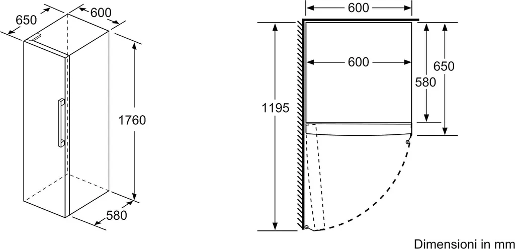 Bosch KSV33VWEP, 324 L, SN-T, 39 DB, E, Weiß 6 Bosch KSV33VWEP, 324 L, SN-T, 39 DB, E, Weiß - Image 4