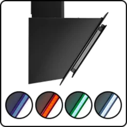 Bomann DU 7603 G Kopffreie Vertikal-Haube /60 Cm/LED-Ambiente/Touch Control/Umluft- Oder Abluftbetrieb -Angebote Herd Liebe Store cfb03ccf664558c34082c6c98d1e1a8b