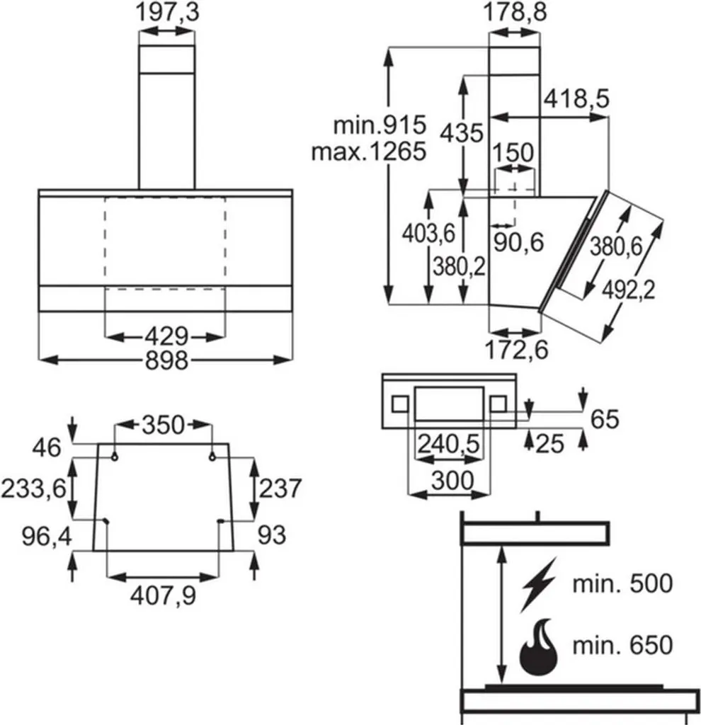 AEG DVE5971HG Kamin-Dunstabzugshaube, 90 Cm, Hob²Hood 7 AEG DVE5971HG Kamin-Dunstabzugshaube, 90 Cm, Hob²Hood – Bild 5