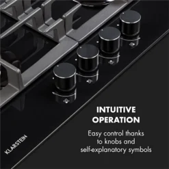 Klarstein Ignito 4 Zonen Gaskochfeld - 4-flammig Aus Glaskeramik, New Edition, Autark, 60cm, Sabaf-Brenner, Erdgas/Propangas, Sicher Mit Abschaltautomatik, Topfträger Aus Gusseisen, Einbau, Schwarz -Angebote Herd Liebe Store d0929c1c86e2d04abc46aef387ccea9c